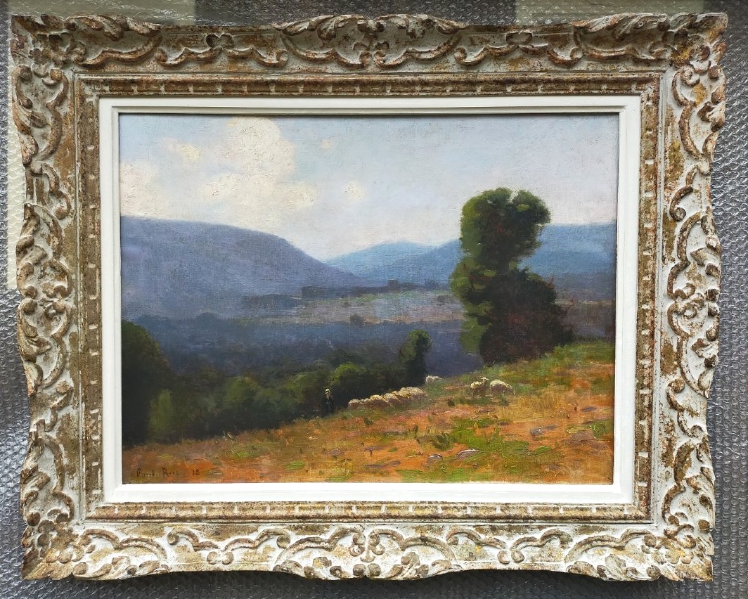 Paul RUE (1866-1954) Moutons dans la vallée de la Creuse, 1918 (crozant gargilesse detroy )