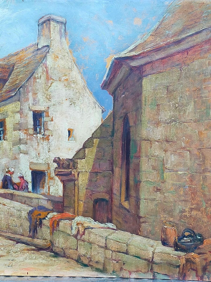 Village breton Léon geille de Saint-Léger (1864 1937) Bretagne-photo-2