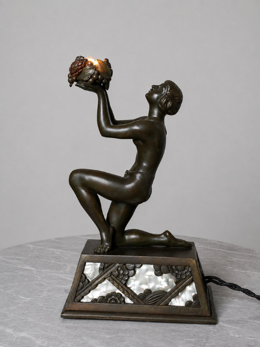 Lampe art déco signer Jacques Limousin