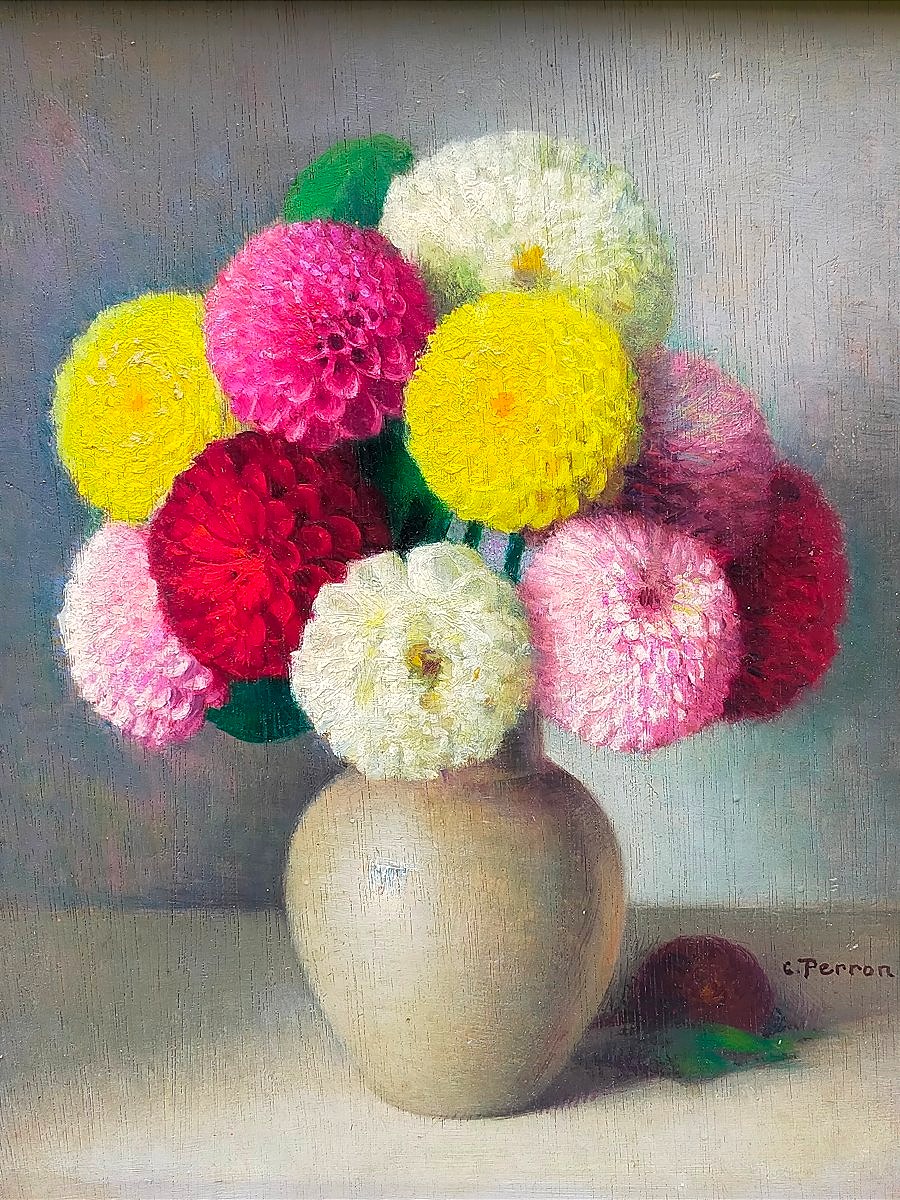 Charles Perron le bouquet de zinnias-photo-3
