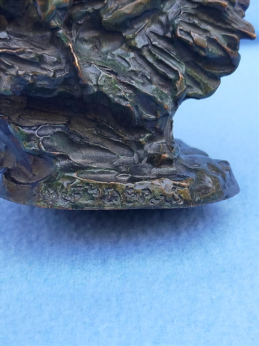 Aimé-Jules DALOU (1838-1902) Bronze le ramasseur fondeur susse frères cire perdue -photo-2