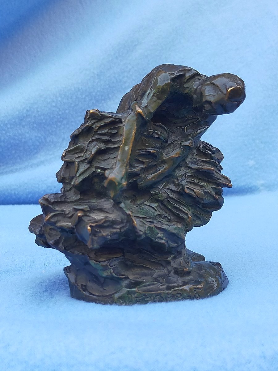 Aimé-Jules DALOU (1838-1902) Bronze le ramasseur fondeur susse frères cire perdue -photo-3