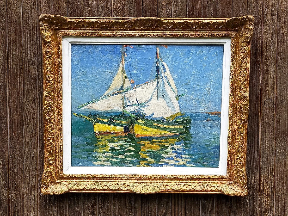 Lucien Victor Delpy  (1898-1967) tartanes au mouillage