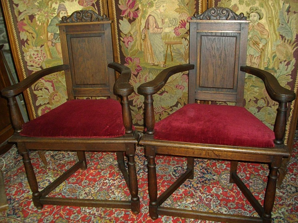 Pair Of Armchairs Caquetoire