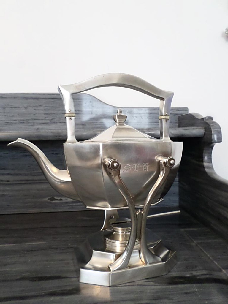 Teapot And Stove Sterling Silver Black Starr & Frost