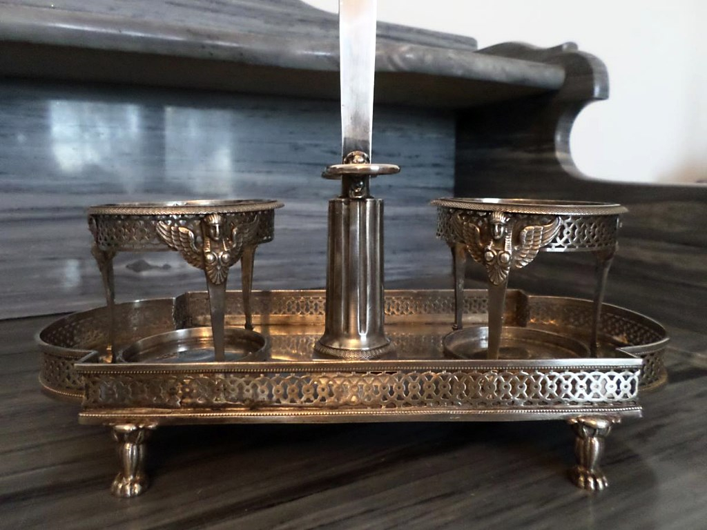 Oil Cruet Empire  Return Of Egypt Sterling Silver-photo-2