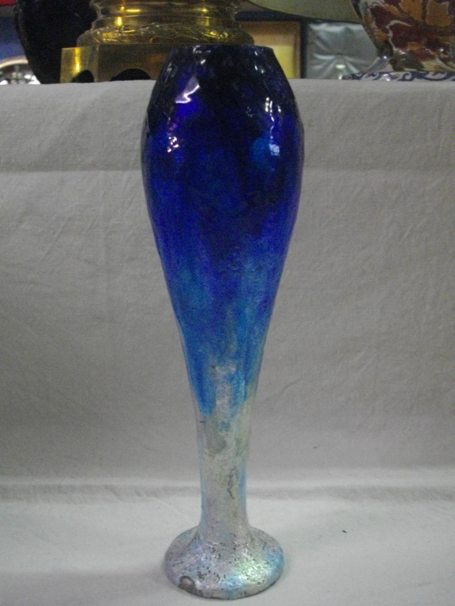 Grand Sarlandie Limoges Enamel Vase