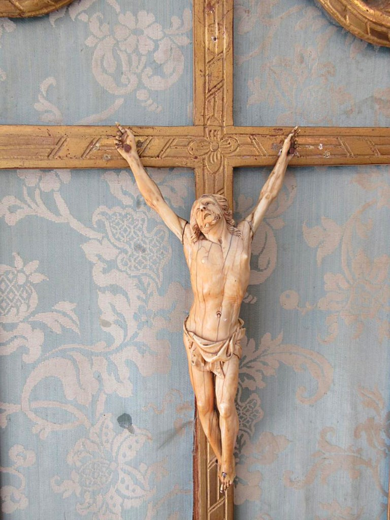 Christ Crucifix En Ivoire Du XVIII ème-photo-4