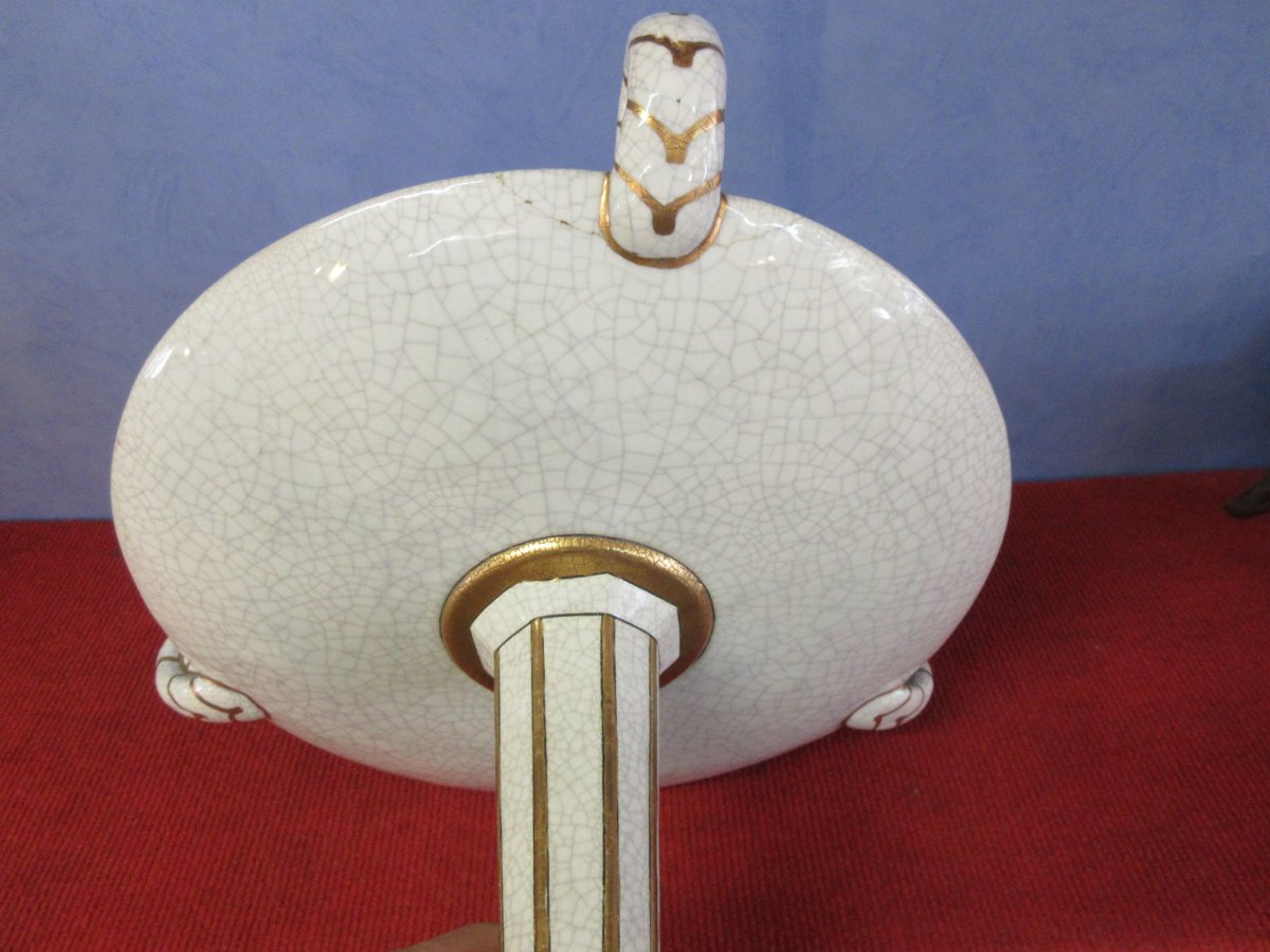 Grande Coupe Art Deco émaux De Longwy -photo-4