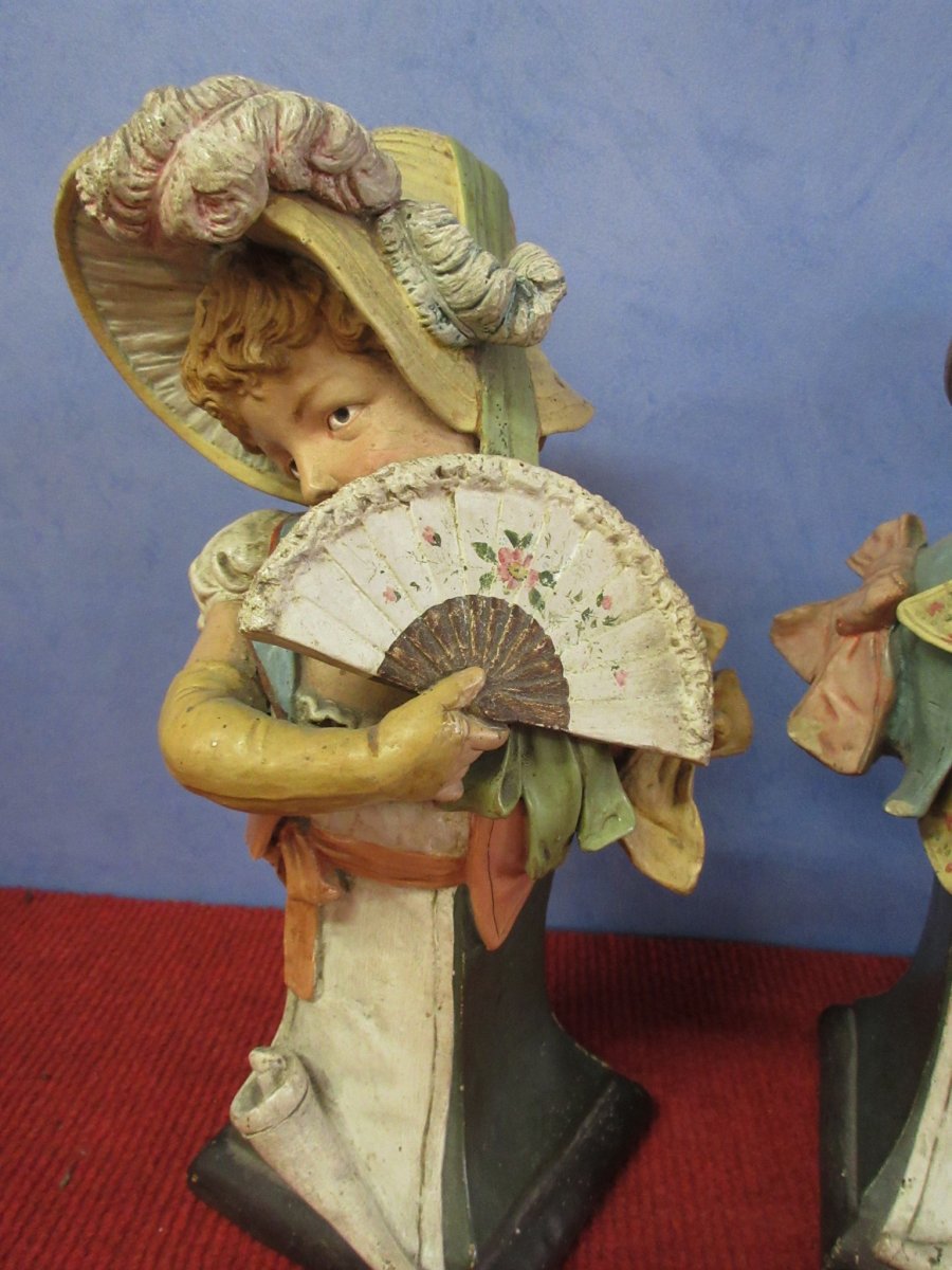 Terracotta Sculpture Couple Of Children-photo-3