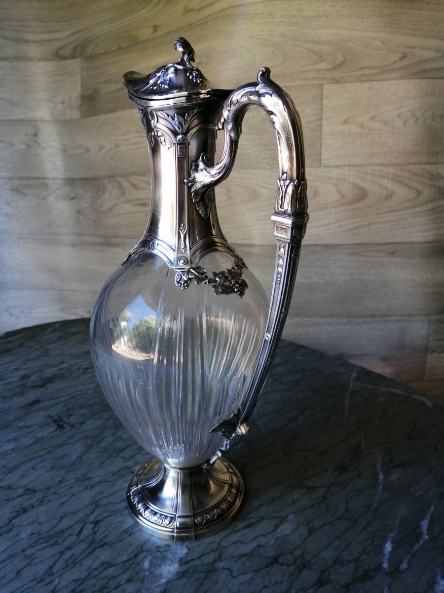 Large Sterling Silver Ewer-photo-6