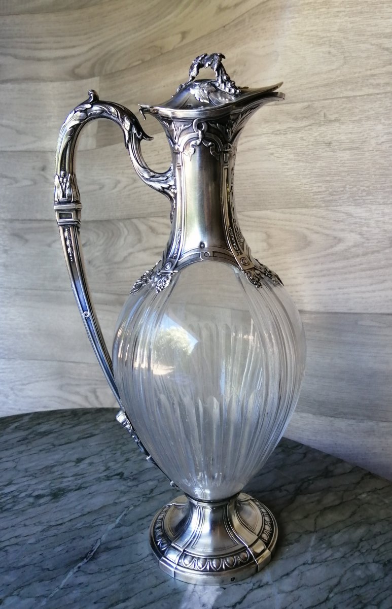 Large Sterling Silver Ewer