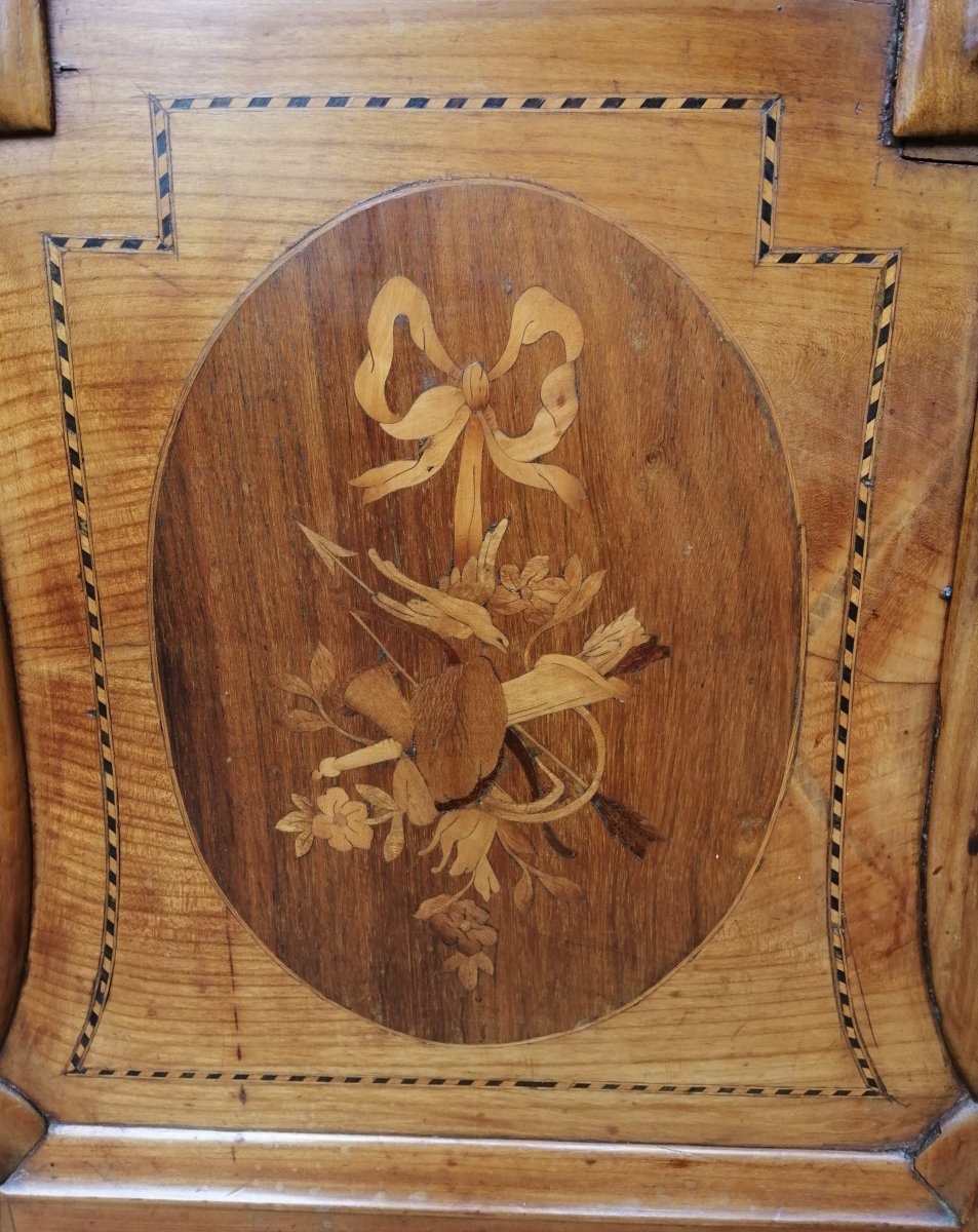 Transition Marquetry And Bronze Dresser-photo-3