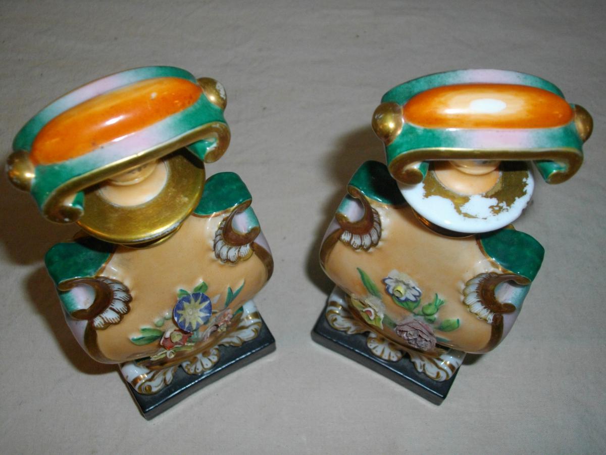 Perfume Bottle Pair Porcelain Paris 19eme-photo-4