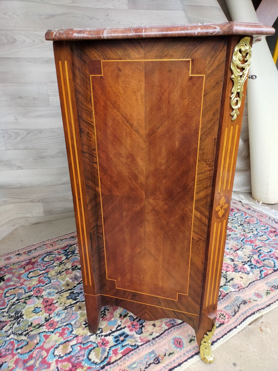 Faubourg St Antoine Paris Petite Commode Marqueterie -photo-4
