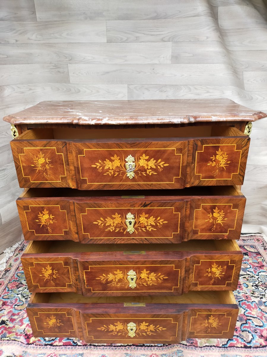 Faubourg St Antoine Paris Petite Commode Marqueterie -photo-6