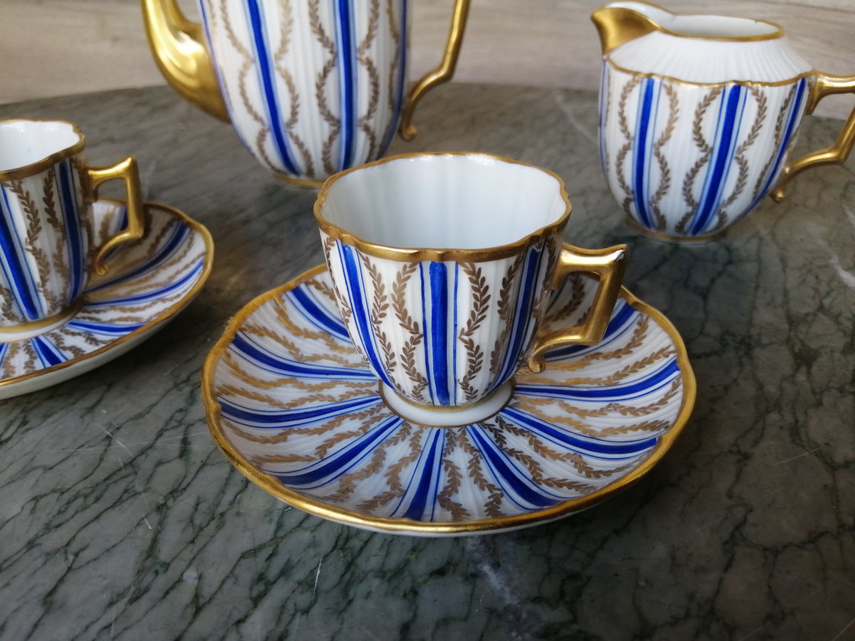 Paris Porcelain Moka Coffee Service Tête A Tête-photo-2