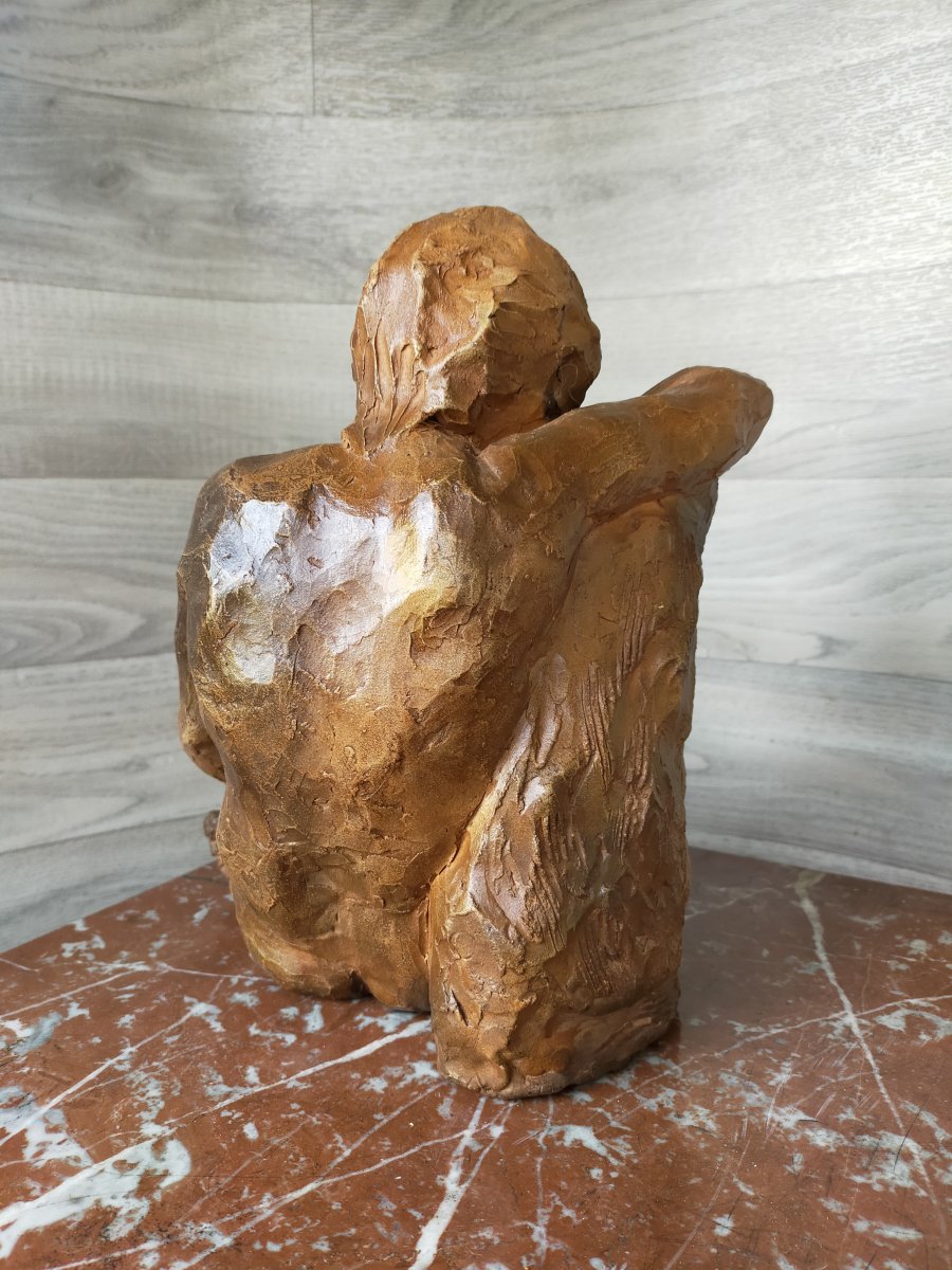 The Naked Young Woman In Terracotta-photo-1