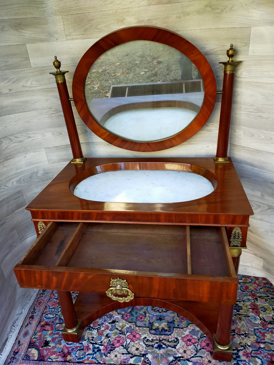 Dressing Table Empire Mahogany Flamed-photo-3