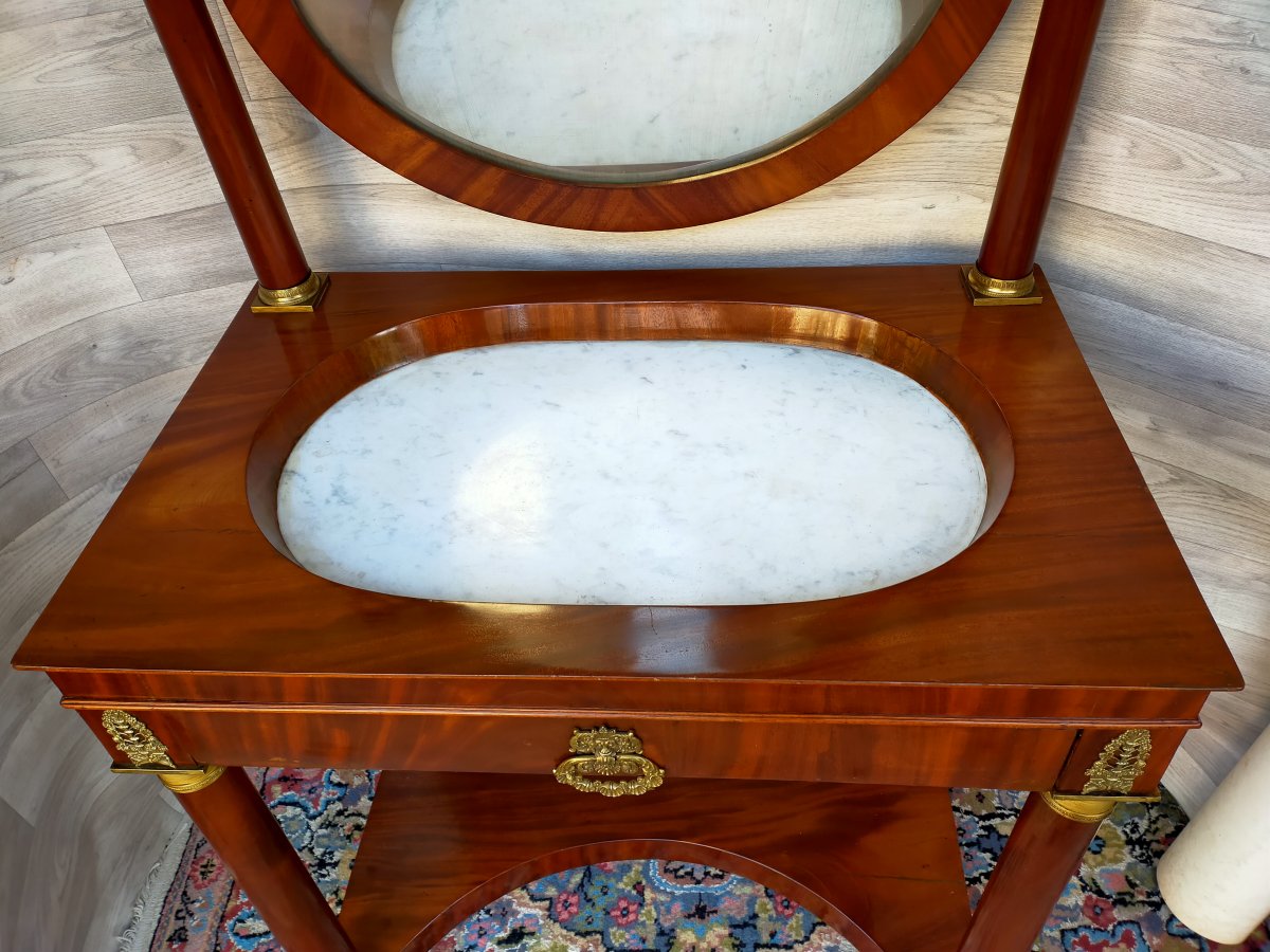 Dressing Table Empire Mahogany Flamed-photo-4