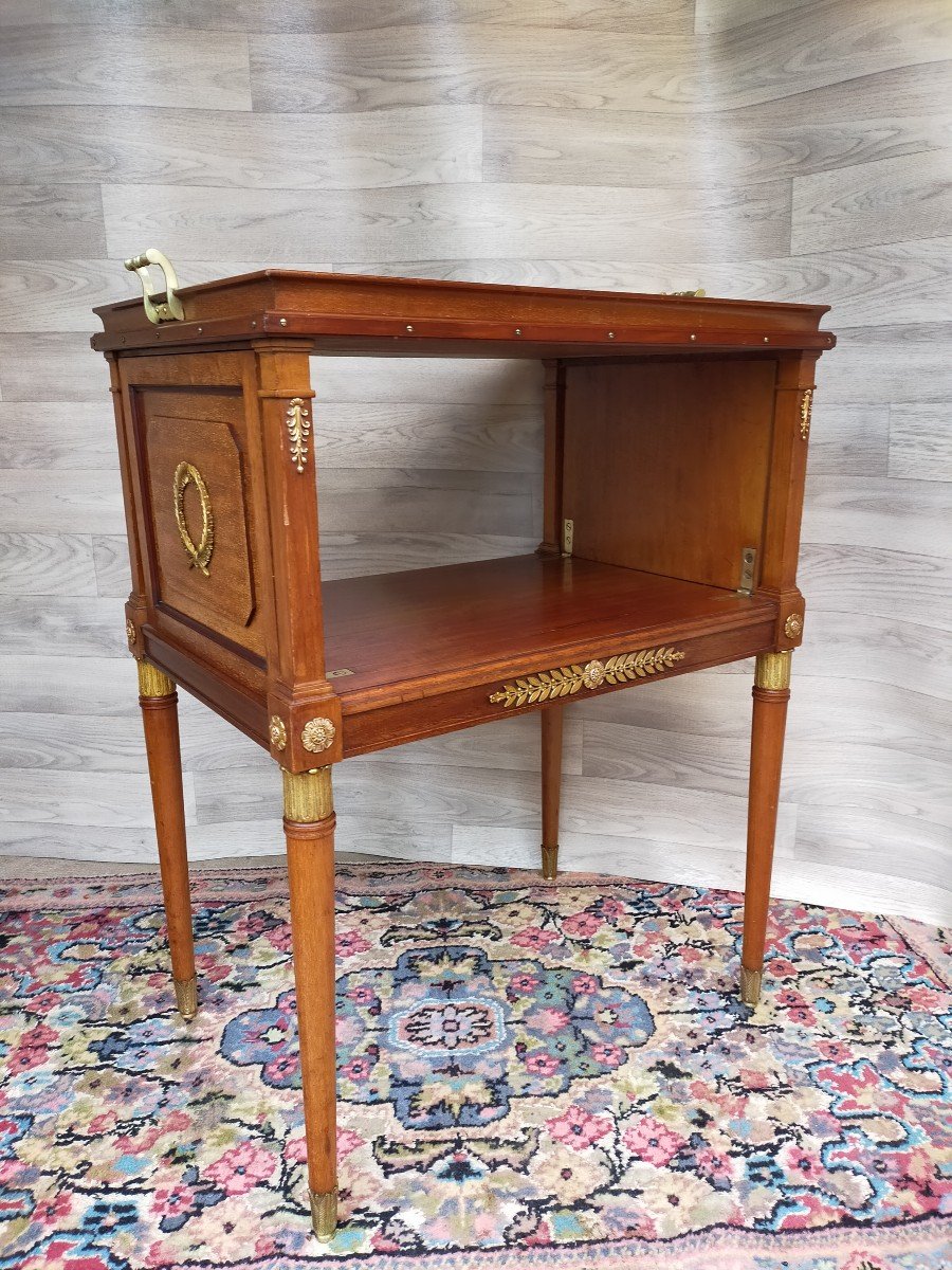 Maison Jansen Mahogany And Gilt Bronze Serving And Tea Table-photo-5