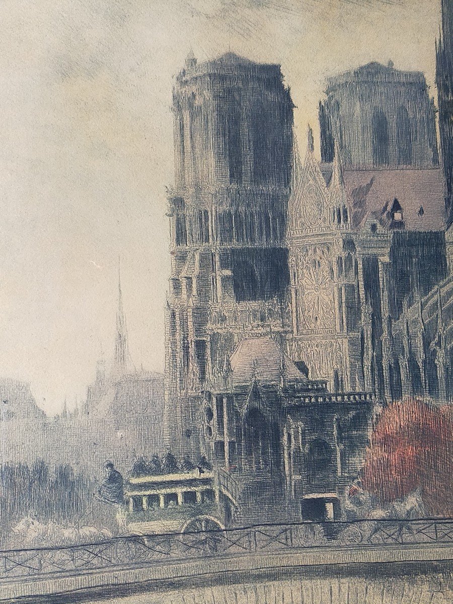 Notre-dame De Paris Cathedral Lucien Gauthier 1907-photo-4