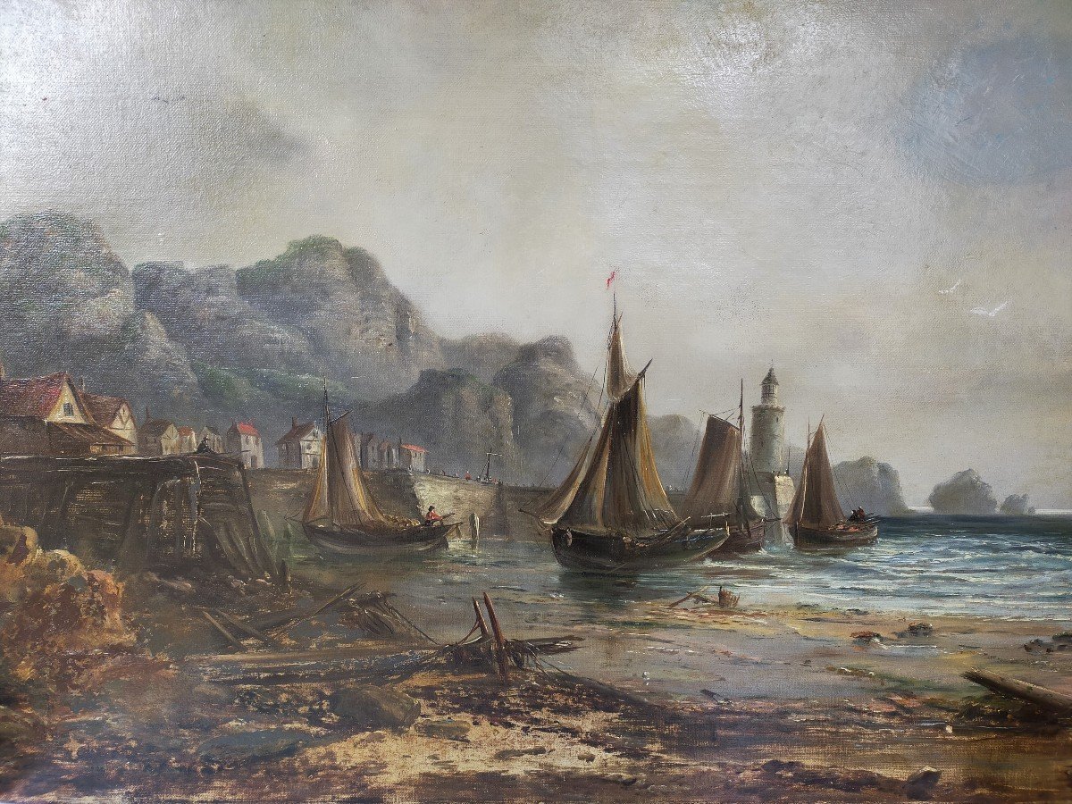The Departure Of The Boats On Achill Island