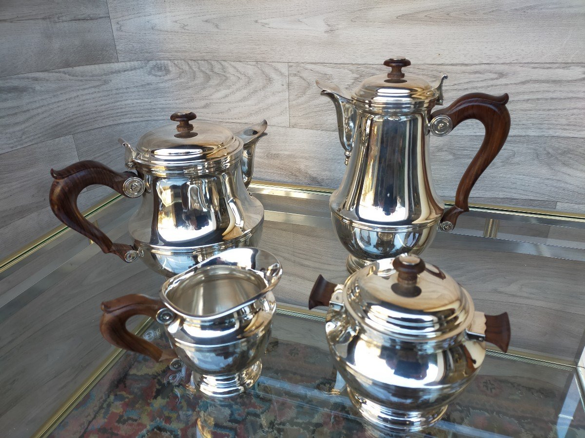 Christofle Gabriel Tea And Coffee Service In Sterling Silver-photo-3