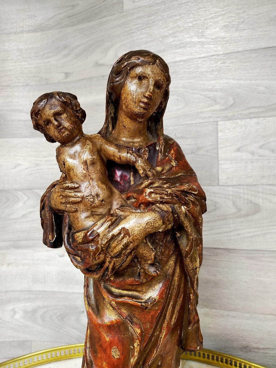 Vierge A l&#039;Enfant XVIII&egrave;me-photo-2