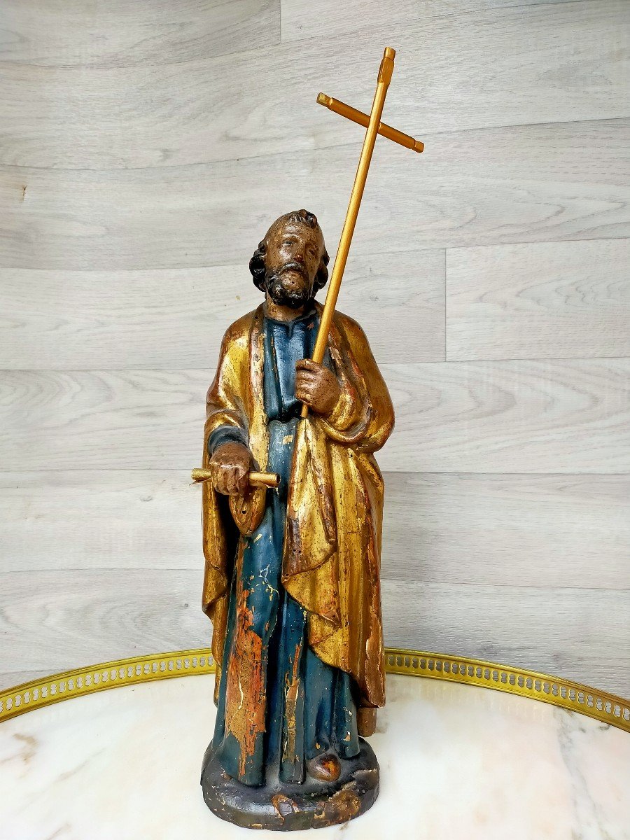 Saint Character Holding The Cross XVIIIth