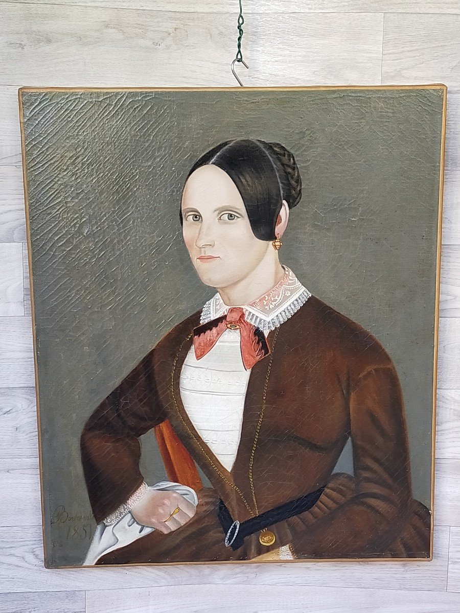 Portrait d&#039;Une Jeune &eacute;l&eacute;gante 1851 Berkowski-photo-2