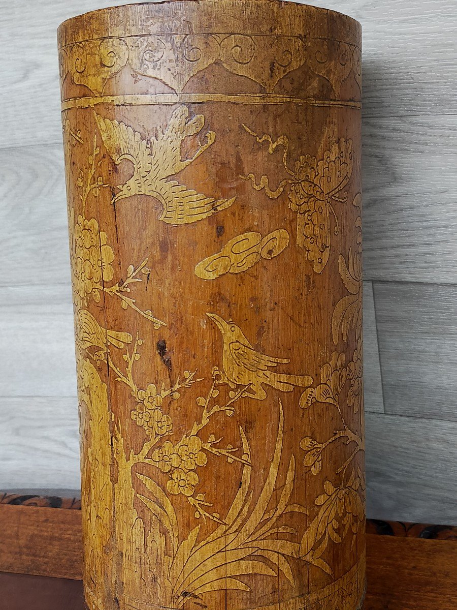 Asian Bamboo Brush Holder-photo-1