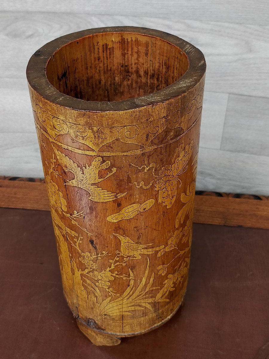 Asian Bamboo Brush Holder-photo-3