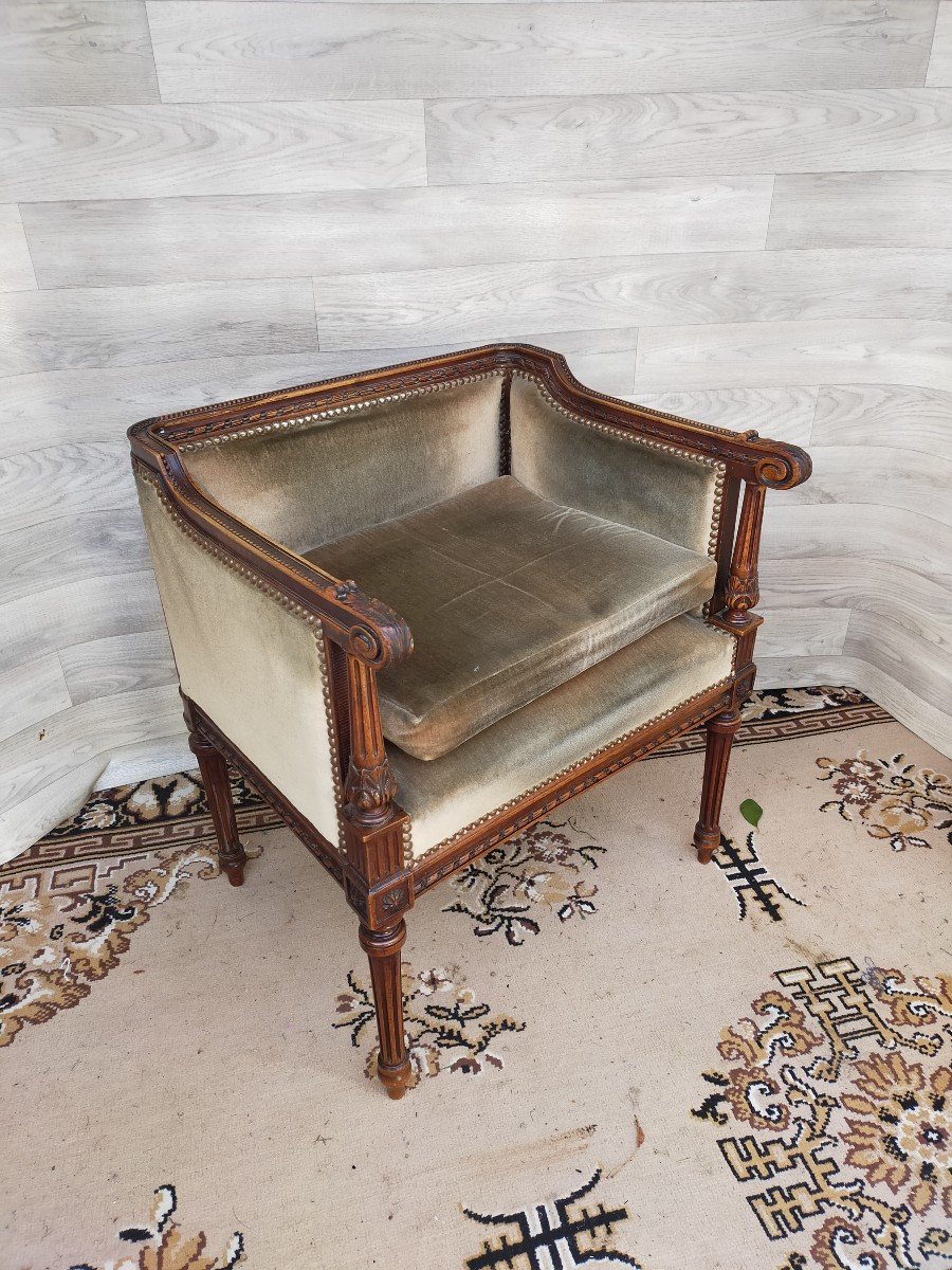 Small Louis XVI Bedroom Bench-photo-4