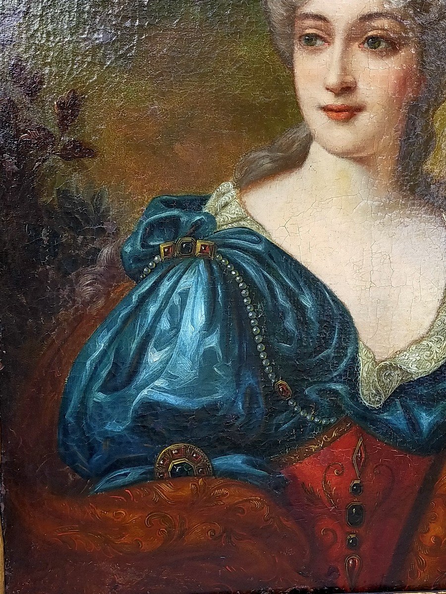 Portrait d&#039;Une Noble Femme (mignard,larguilliere,rigaud )-photo-2