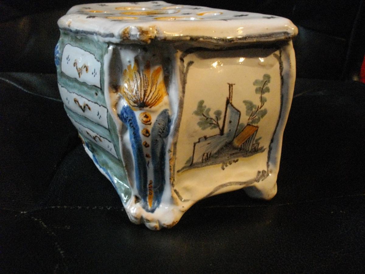 Commode En Faience De Nevers Epoque XVIII Eme-photo-4