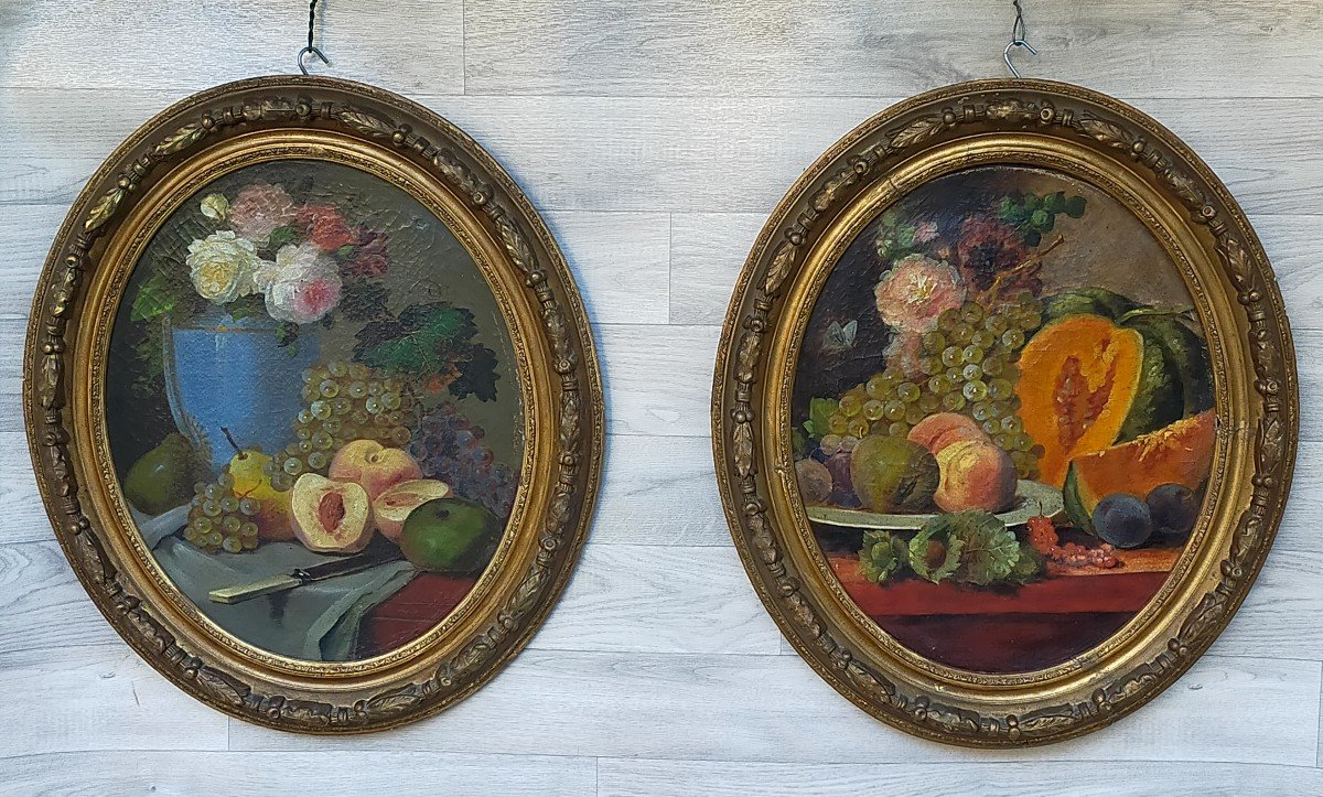 Two Still Lifes With Fruit