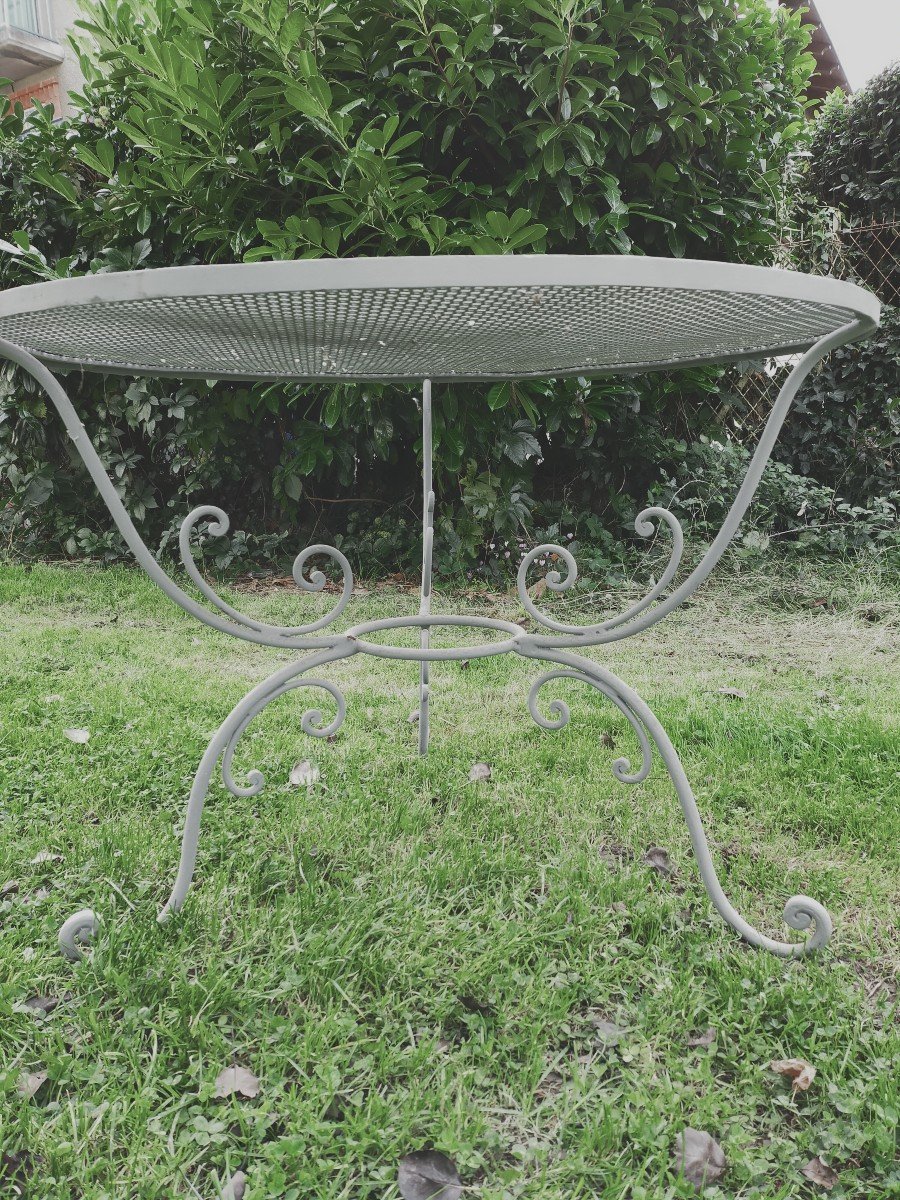Wrought Iron Garden Table-photo-4