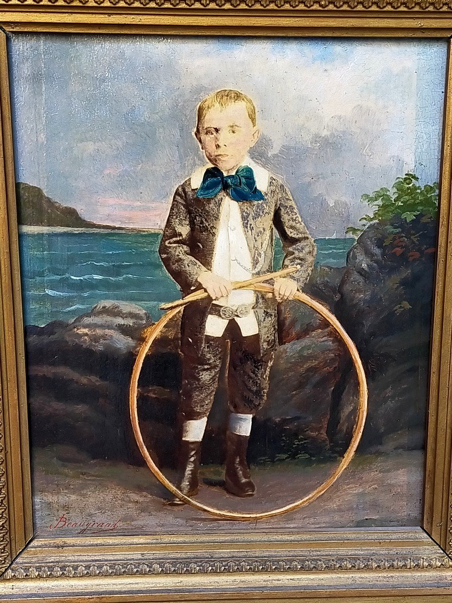 The Child With A Hoop Beaugrand