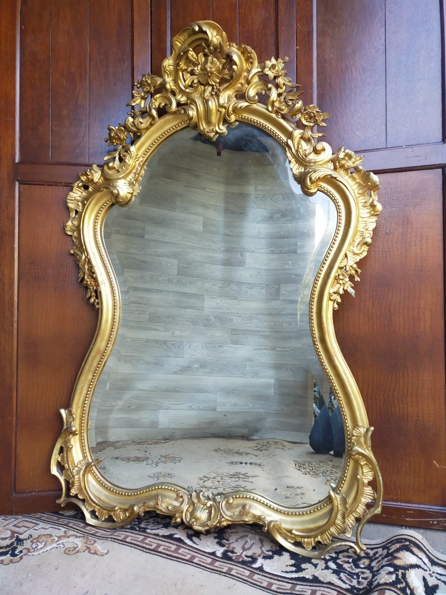 Miroir Louis XV Rocaille  Mercure -photo-2