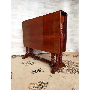 Gateleg Table In Solid Mahogany