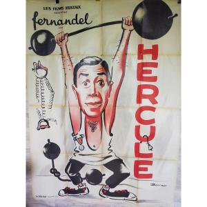 Hercules Movie Poster With Fernandel 1938 Bohle