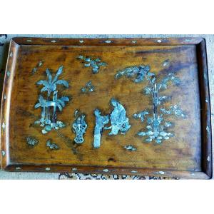 Indo Chinese Mother Of Pearl Inlay Tray