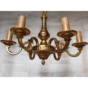 Lustre En Bronze De Style Louis Svi 