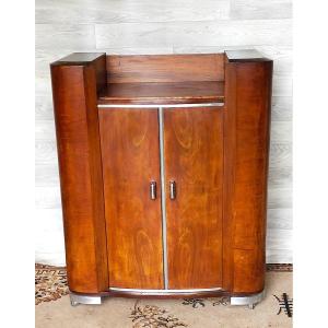 Art Deco Furniture Two Curved Doors (bar Buffet Commode)