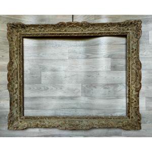 Large Carved Wooden Frame 25p For Painting 82cm X 62.5cm Montparnasse 