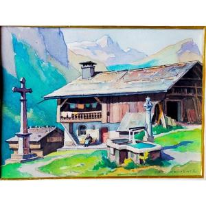 Paul Delormoz The Chalet In Savoie Six Fer A Cheval 