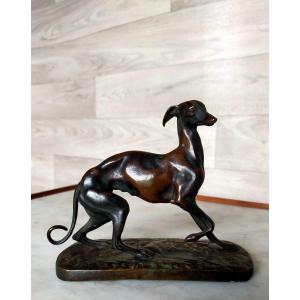 Bronze Greyhound 19th Dlg Pierre-jules Mène (1810-1879)?