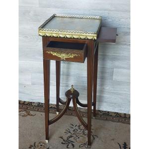 sellette guéridon louis xvi acajou et bronze dlg françois linke