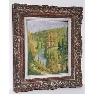 Marcel Coucy (1885-1964) Landscape Of The Creuse Region, Crozant School (detroy Gargilesse..)